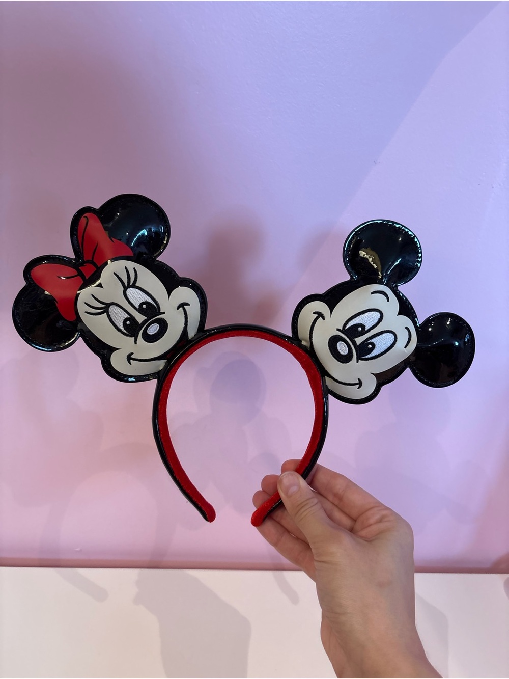 Disney Mickey & Minnie Red and Black Character Headband
